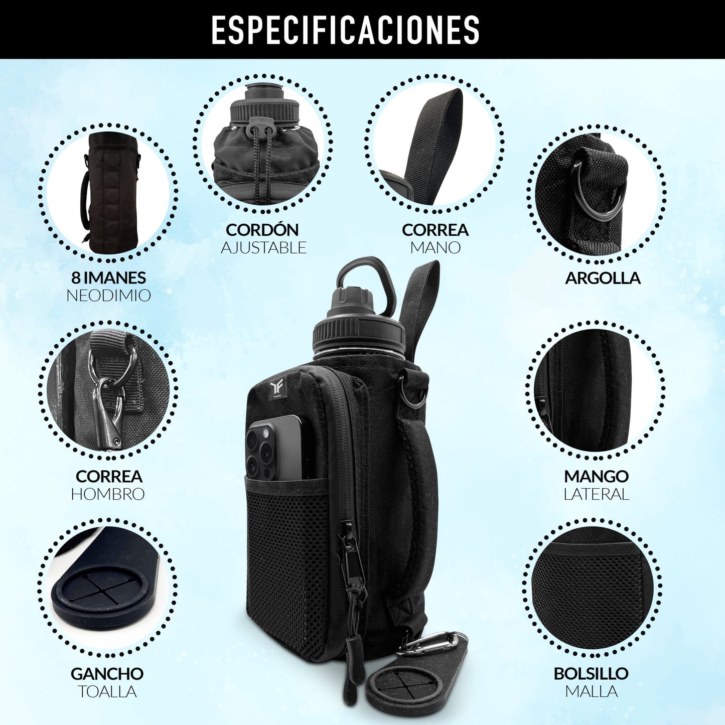 Bolso Magnético para Gym - Se adhiere a máquinas de gimnasio | YUSFUL para gimnasio - YUSFUL