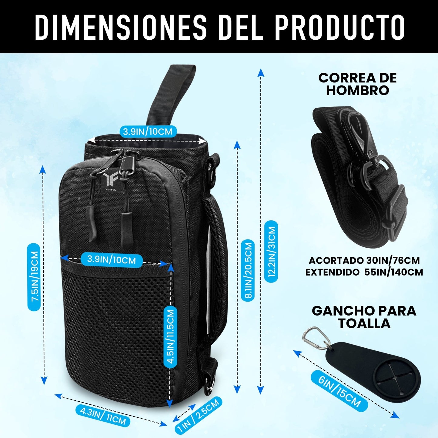 Bolso Magnético para Gym - Se adhiere a máquinas de gimnasio | YUSFUL para gimnasio - YUSFUL